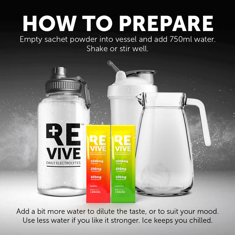 REVIVE - 30 Sachets Raspberry & Lemon Lime