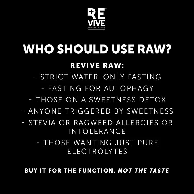 REVIVE - 30 Sachets Raw Unflavoured